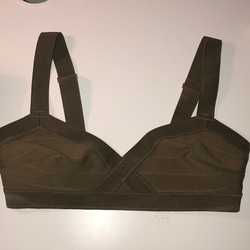 STUNNING H&M olive bandage bralette 🔥🔥🔥
